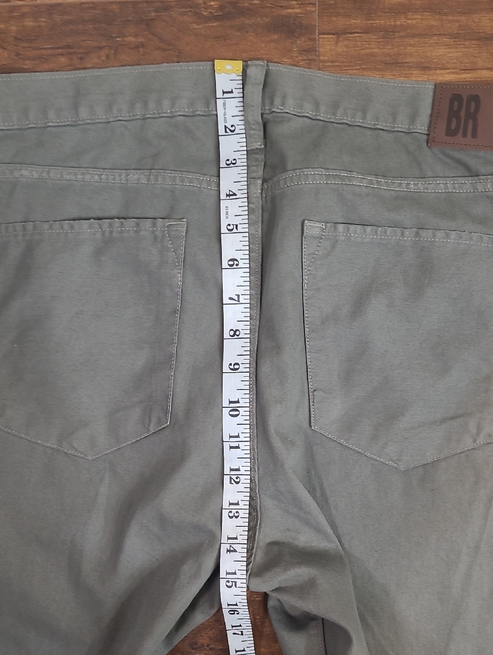 Banana Republic Limited Edition Straight-Leg Jeans in Olive Size 36/34 - Picture 9 of 11